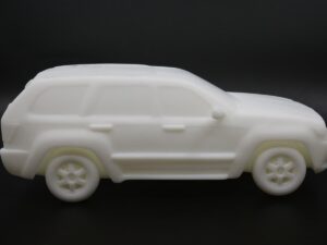SLA 3D Printed AI-Generated SUV Resin Garage Kit