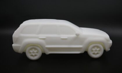 SLA 3D Printed AI-Generated SUV Resin Garage Kit