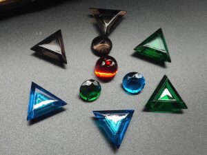 SLA 3D Printed Clear Resin Colorful Dyeing