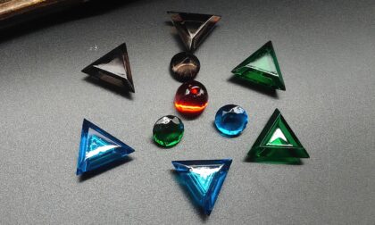 SLA 3D Printed Clear Resin Colorful Dyeing