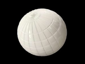 SLA 3D Printed Translucent White Resin Shells with Inner Coating Technique