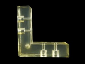 Vacuum Cast Transparent Polyurethane Bracket Prototype