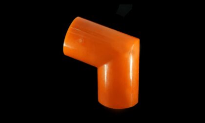 Custom Obtuse-Angle PU Cast Pipe Connector Prototype