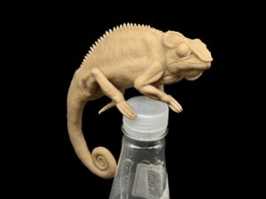 DLP 3D Printed Chameleon Model with Ultra-Detail