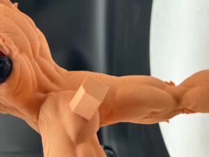 DLP Ultra Detail Resin Printing of Anime Figure Torso