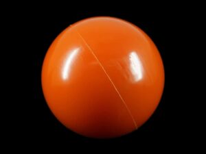 PU Casting Glossy Orange Sphere Prototype