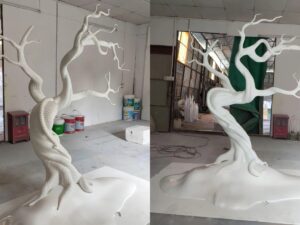 SLA 3D Printed 1.6m Resin Tree Sculpture