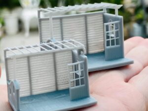 SLA 3D Printed Hand Painted Realistic Miniature Patio