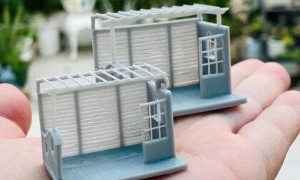 SLA 3D Printed Hand Painted Realistic Miniature Patio