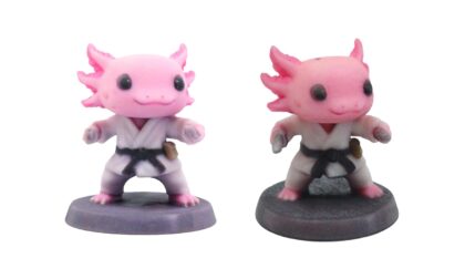 WJP vs Mimaki Full-Color Axolotl Fighter Miniature