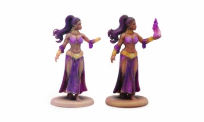 WJP vs Mimaki Full-Color Chibi Purple Sorceress Miniatures