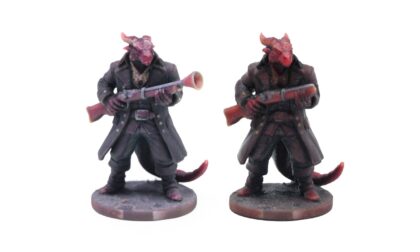 WJP vs Mimaki Full-Color Dragonborn Hunter Miniatures