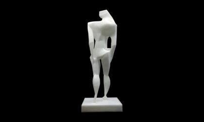 SLA 3D Printed Resin Abstract Art Woman Sculpture