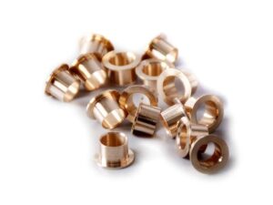 Brass Flanged Bushings Made with 2-Axes CNC