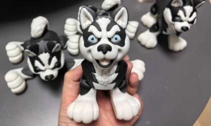 Multi-color FDM 3D Printed Dog Miniatures