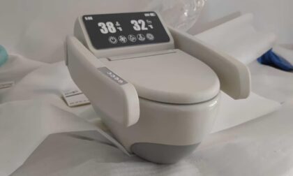 SLA 3D Printed High-tech Toilet Resin Prototype