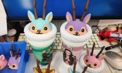 FDM 3D Printed Deer Caps for Your Luckin Coffee