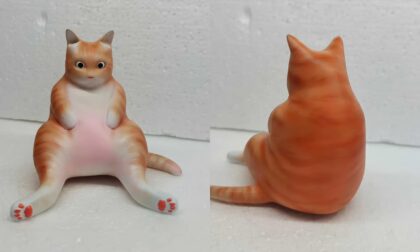 SLA 3D Printed and Hand-painted Cat Miniatures Quality Control