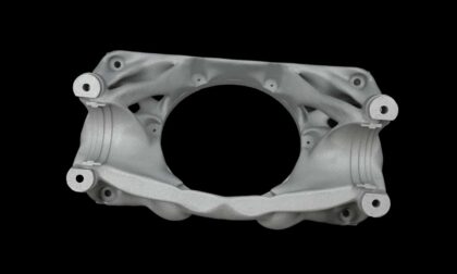 SLM 3D Printed Aluminum Steering Rack Housing