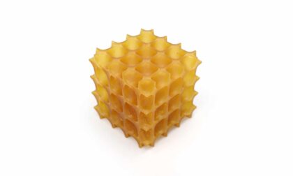 DLP 3D Printed PEEK Block with Lattice Structure