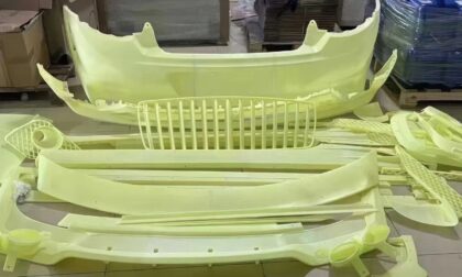 SLA 3D Printed ABS-like Tough Resin Automotive Body Kit