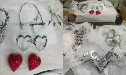 SLA 3D Printed Electroplated Cyber-Armor Jewelry