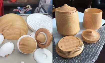 SLA 3D Printed Realistic Wood-Grain Product Mockups
