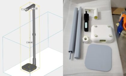 SLA 3D Printed Road-Lamp Study Light Prototype