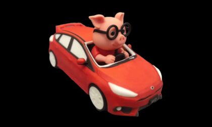 Mimaki 3D Printed Custom Car Toy Mascot for BYD Driver