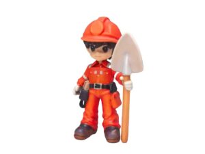 Mimaki 3D Printed Full-color Mining Mascot Figurine for Recruitment