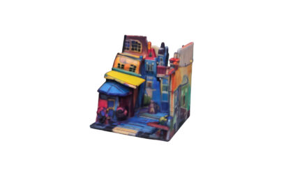 Mimaki 3D Printed Impressionist Diorama Art Piece