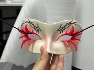 SLA 3D Printed Hand-painted Resin Eye Masks