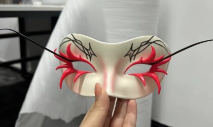 SLA 3D Printed Hand-painted Resin Eye Masks