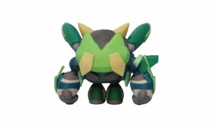 WJP 3D Printed Full-color Green Rock Monster Figurine