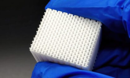 PµSL 3D Printed Resin Auxetic Micro Lattice