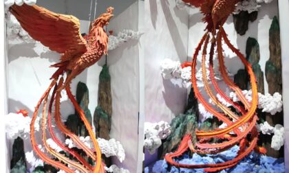 Binder Jet 3D Printed 2.5-Meter Outdoor Phoenix Sculpture