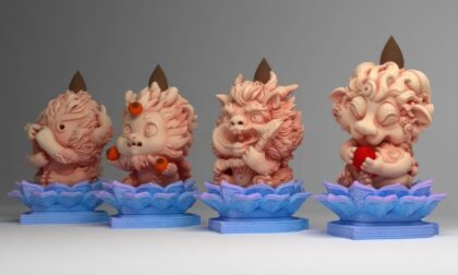 Full-Color Binder Jet Sandstone Reimagines Ancient Mythical Beasts