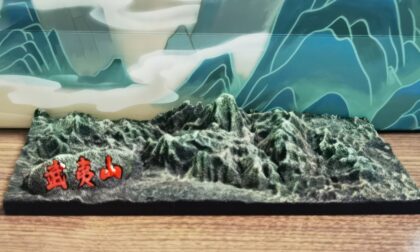 Full-Color Binder Jet Sandstone Tactile Terrain Models